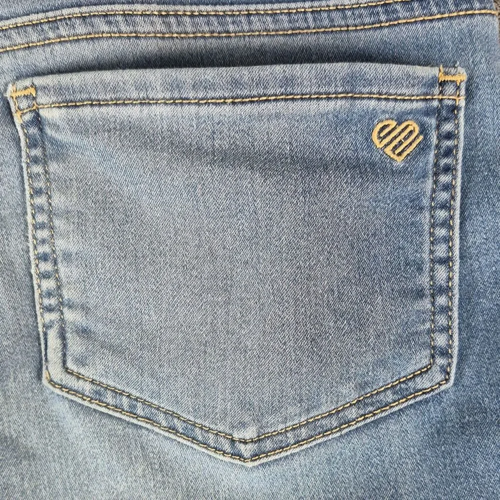 Justice Girls 16 Plus Skinny Blue Jeans Button Fly Stretch Denim Jeans